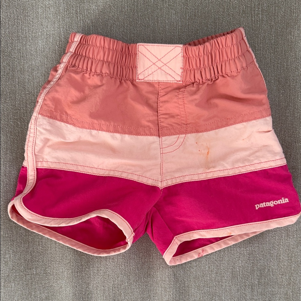 Patagonia Two-Tone Pink Shorts baby board shorts